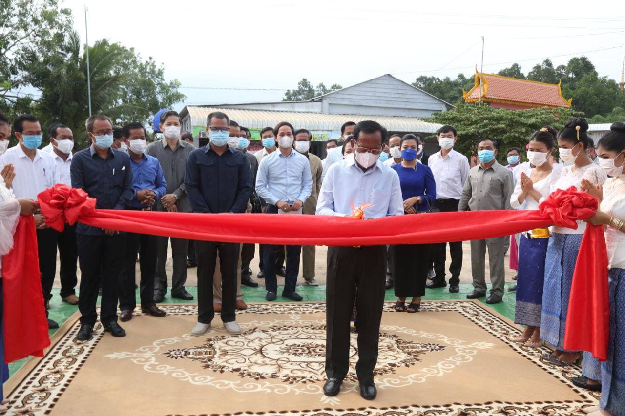 ពិធីសម្ភោធអគារមណ្ឌលសុខភាព និងសមិទ្ធផលនានា នៅឃុំជាច ស្រុកកំចាយមារ​ ខេត្តព្រៃវែង