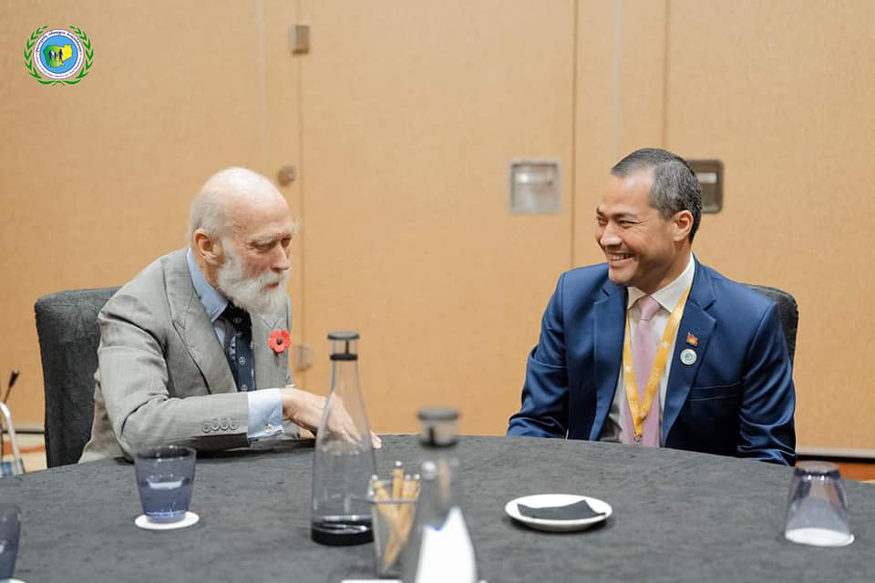 ឯកឧត្តម ជា សុមេធី ទទួលជួបជាមួយព្រះអង្គម្ចាស់ Michael George នៃរាជវង្សអង់គ្លេស និងលោកបណ្ឌិត Robert Glover